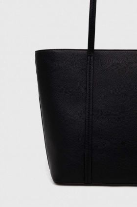 Dkny poseta de piele culoarea negru