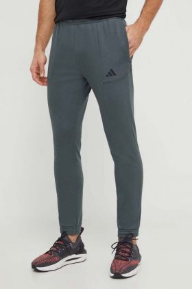 adidas Performance pantaloni de antrenament culoarea verde, uni IT4311
