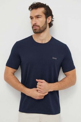 BOSS tricou bărbați, culoarea bleumarin, uni 50515391