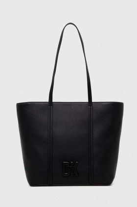 Dkny poseta de piele culoarea negru