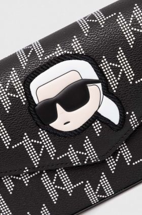 Karl Lagerfeld poseta culoarea negru