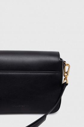 Karl Lagerfeld poseta de piele culoarea negru