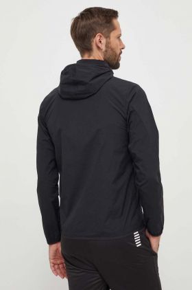 Reebok windbreaker Speed culoarea negru, de tranzitie