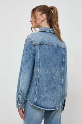 Miss Sixty camasa jeans femei, cu guler clasic, relaxed