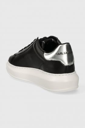 Karl Lagerfeld sneakers din piele KAPRI culoarea negru, KL62530N