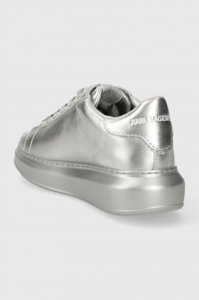 Karl Lagerfeld sneakers din piele KAPRI culoarea argintiu, KL62531M