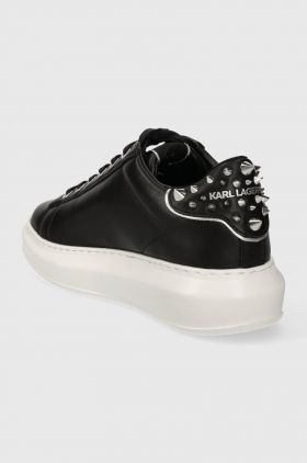 Karl Lagerfeld sneakers din piele KAPRI culoarea negru, KL62529N