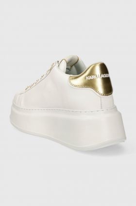 Karl Lagerfeld sneakers din piele ANAKAPRI culoarea alb, KL63510A