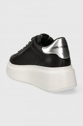 Karl Lagerfeld sneakers din piele ANAKAPRI culoarea negru, KL63530N