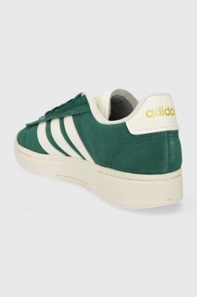 adidas sneakers din piele intoarsă GRAND COURT culoarea verde IE1451