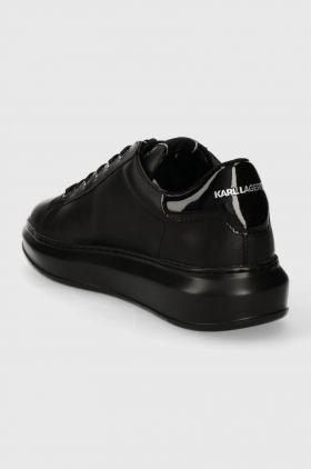 Karl Lagerfeld sneakers din piele KAPRI MENS culoarea negru, KL52530N