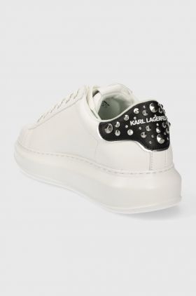 Karl Lagerfeld sneakers din piele KAPRI MENS culoarea alb, KL52576