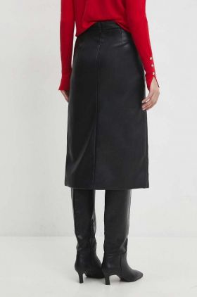 Answear Lab fusta culoarea negru, midi, drept