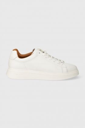 BOSS sneakers din piele Bulton culoarea alb, 50497887