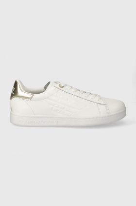 EA7 Emporio Armani sneakers din piele culoarea alb