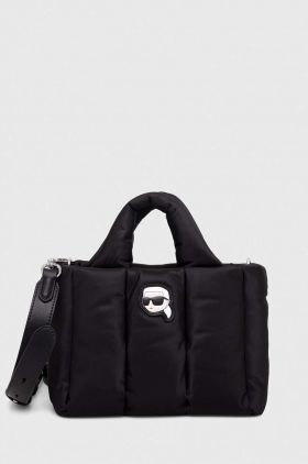 Karl Lagerfeld poseta culoarea negru