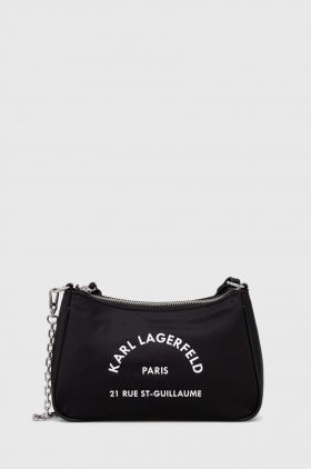 Karl Lagerfeld poseta culoarea negru