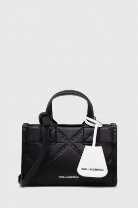 Karl Lagerfeld poseta culoarea negru