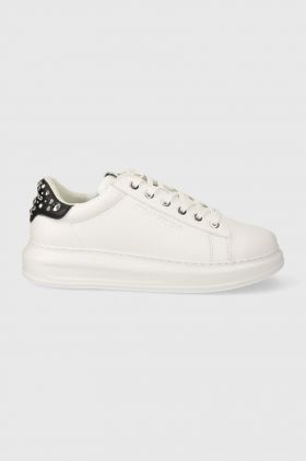 Karl Lagerfeld sneakers din piele KAPRI MENS culoarea alb, KL52576