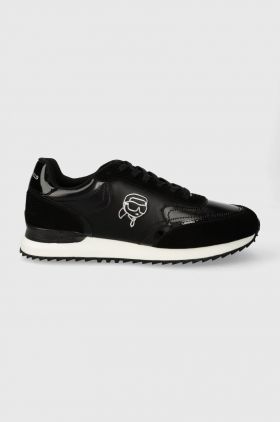 Karl Lagerfeld sneakers din piele VELOCITOR II culoarea negru, KL52931N