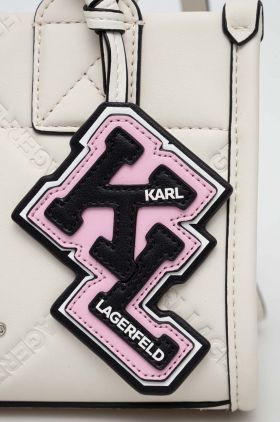 Karl Lagerfeld poseta culoarea bej