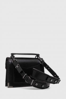 The Kooples poseta de piele culoarea negru