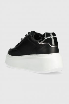 Karl Lagerfeld sneakers din piele ANAKAPRI culoarea negru, KL63519