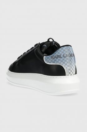 Karl Lagerfeld sneakers din piele KAPRI MENS culoarea negru, KL52533N