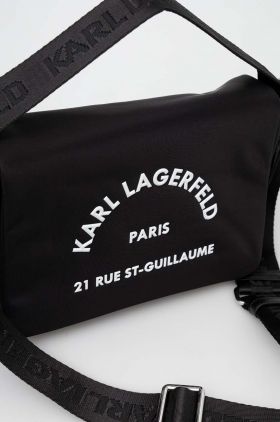 Karl Lagerfeld poseta culoarea negru