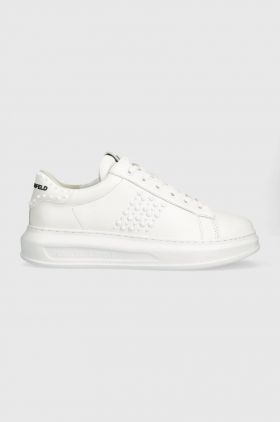 Karl Lagerfeld sneakers din piele KAPRI MENS culoarea alb, KL52574