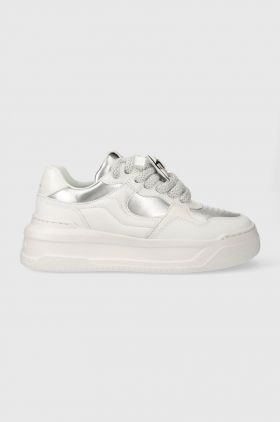 Karl Lagerfeld sneakers din piele KREW MAX culoarea alb, KL63324