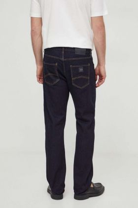 Armani Exchange jeansi barbati, culoarea albastru marin