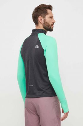 The North Face hanorac culoarea verde, modelator