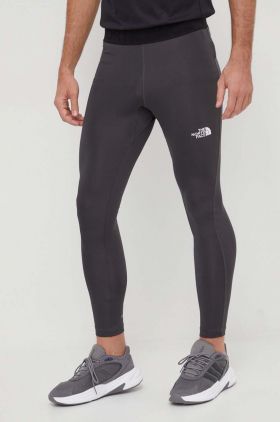 The North Face leggins sport barbati, culoarea gri, neted