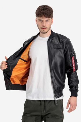 Alpha Industries geacă bomber culoarea negru, de tranziție 106108.03-black