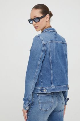 Tommy Jeans geacă din denim femei, de tranziție DW0DW17213