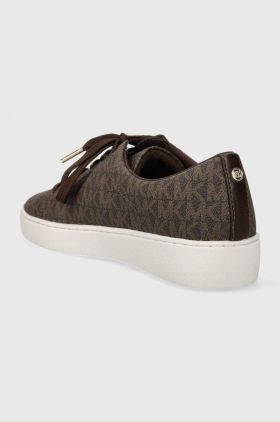 MICHAEL Michael Kors sneakers Keaton culoarea maro, 43R4KTFS1B