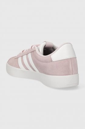 adidas sneakers din piele intoarsă COURT culoarea roz ID6281