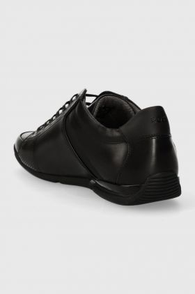 BOSS sneakers din piele Saturn culoarea negru, 50498282