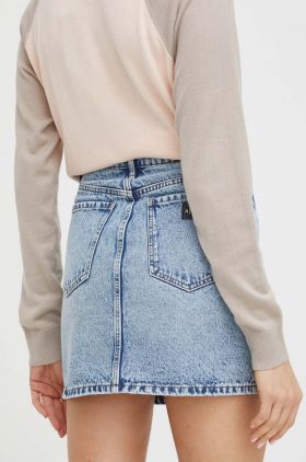 Armani Exchange fusta jeans mini, creion