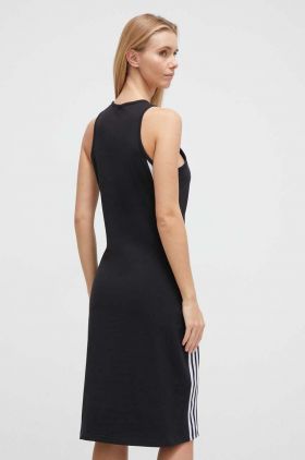 adidas rochie culoarea negru, midi, drept IP1575