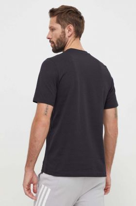 adidas tricou din bumbac bărbați, culoarea negru, cu imprimeu IS2863