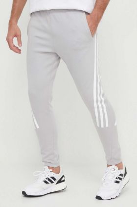 adidas pantaloni de trening culoarea gri, uni IR9203