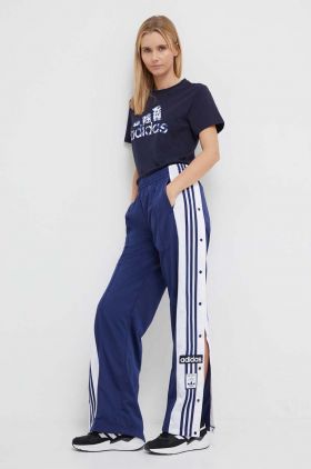 adidas tricou din bumbac femei, culoarea bleumarin IT1424