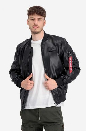 Alpha Industries geacă bomber culoarea negru, de tranziție 106108.03-black