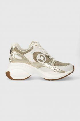 MICHAEL Michael Kors sneakers Zuma culoarea auriu, 43R4ZUFS4D