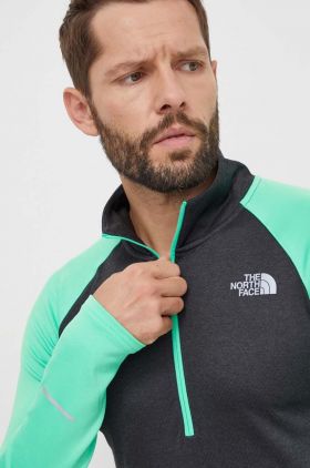 The North Face hanorac culoarea verde, modelator