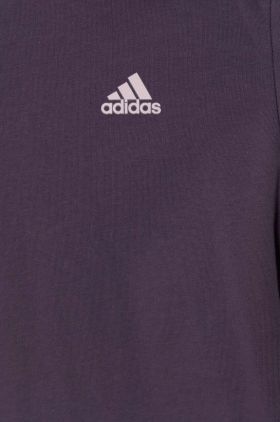 adidas tricou de bumbac pentru copii culoarea violet