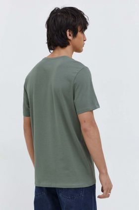 Medicine tricou din bumbac barbati, culoarea verde, cu imprimeu