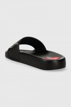 Love Moschino papuci femei, culoarea negru JA28122G1II13000